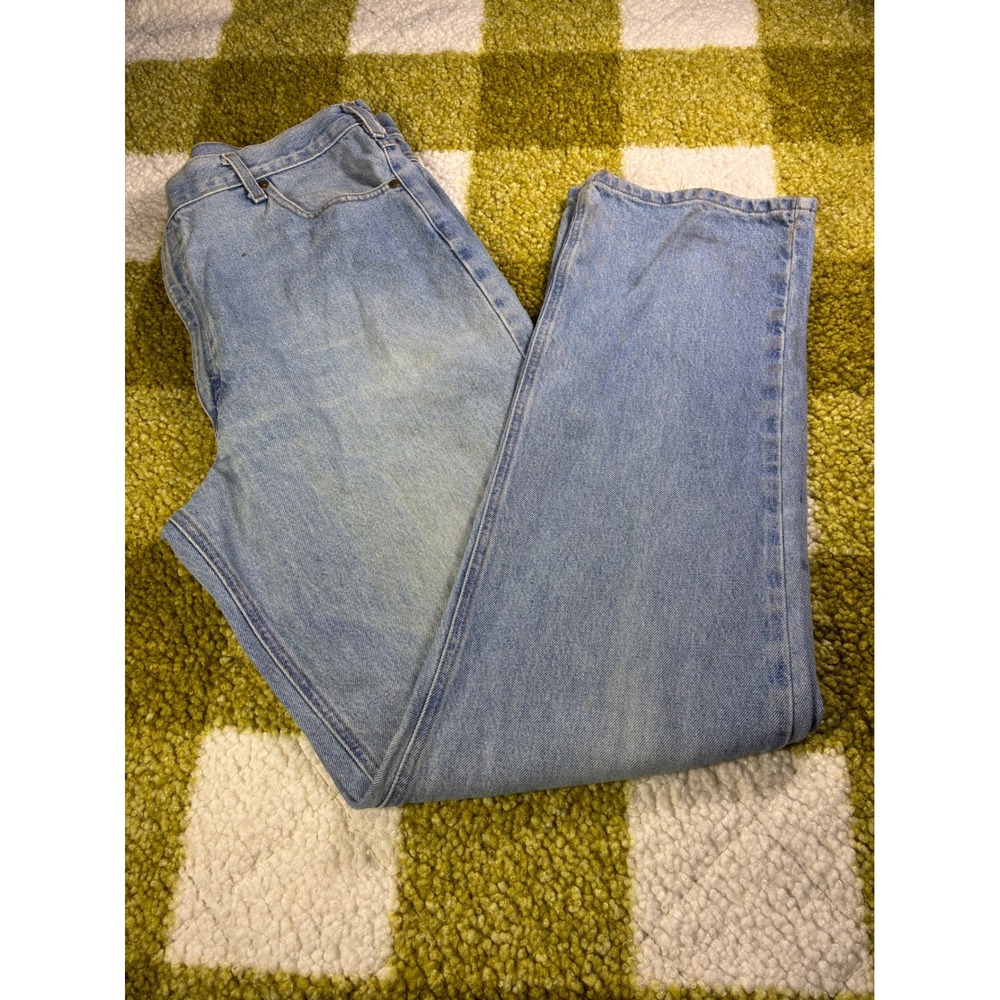 Carhartt B160STW Relaxed Fit Stonewash Blue Denim Work Jeans Mens 40x36